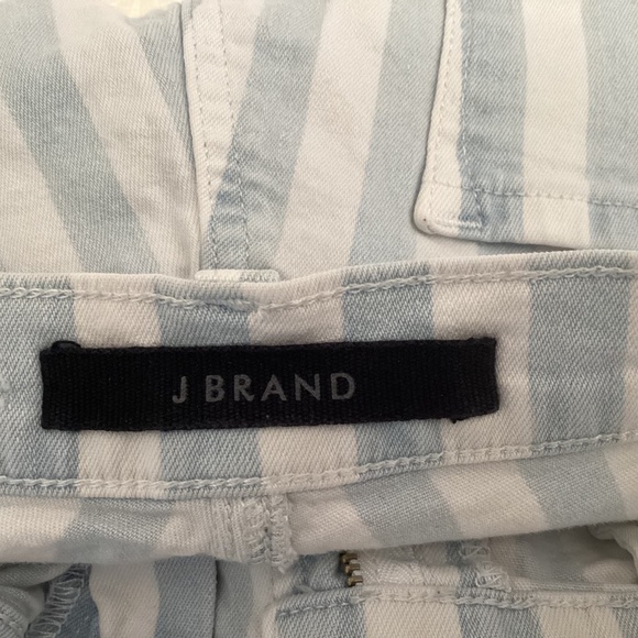 J BRAND JULES HIGH RISE BLUE & WHITE RINSE STRAIGHT SIZE 30 - 27 INCH LENGTH - Picture 7 of 13